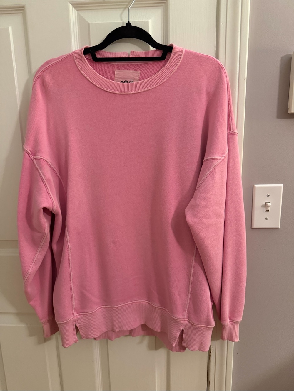 aerie Soft Pink Crewneck Sweatshirt